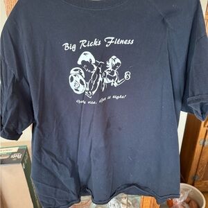 Gildan Black Fitness Graphic Tee